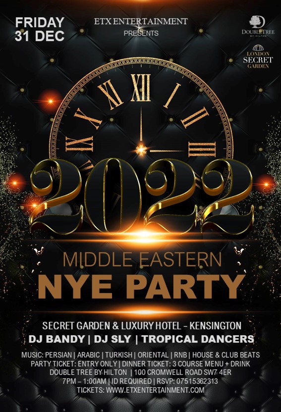 Exclusive Middle Eastern NYE Party 