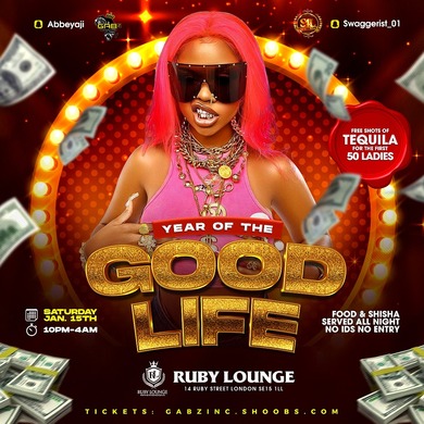 GOOD LIFE | Saturday January 15th | RUBY LOUNGE 