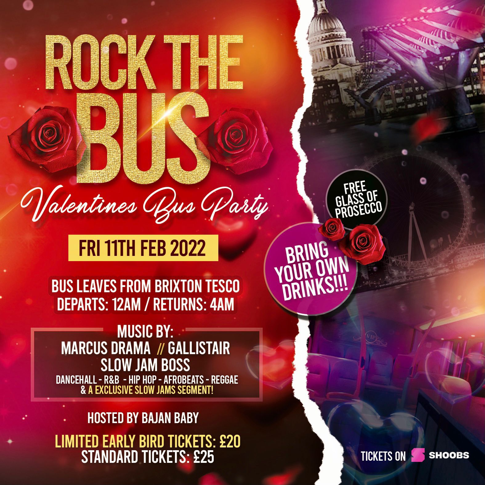 ROCK THE BUS - VALENTINES BUS PARTY!