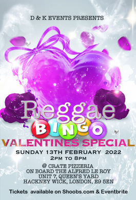 Reggae Bingo - Valentines Special 