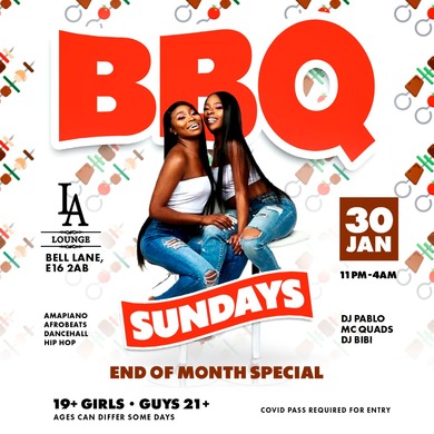 BBQ SUNDAYS @ LA LOUNGE #endofmonthspecials