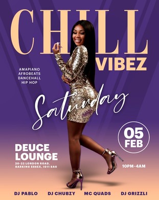 Chillvibez Saturdays @ DEUCE LOUNGE 