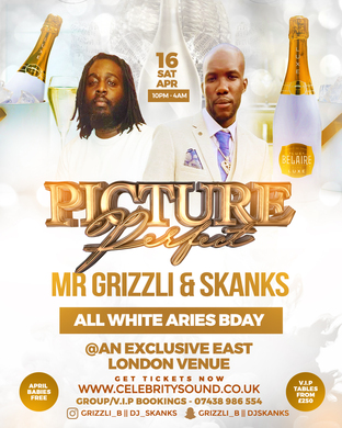PICTURE PERFECT - GRIZZLI & SKANKS ALL WHITE BDAY SOIREE