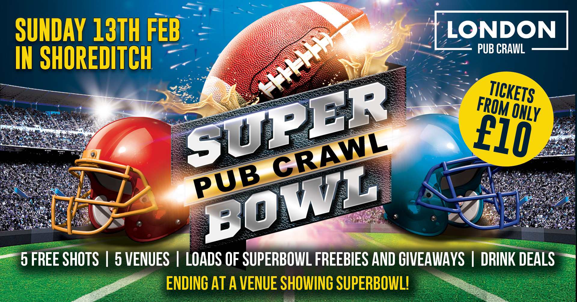 Super Bowl Pub Crawl 2022 | Drink Deals, Free Shots and More 