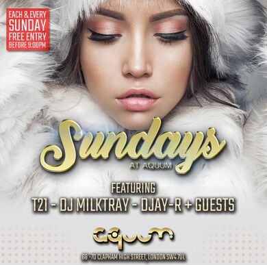SUNDAYS AT AQUUM