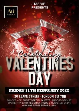 PARTY IN THE CITY - VALENTINES SPECIAL - WATERLOO - HOSTED BY TAFVIP 