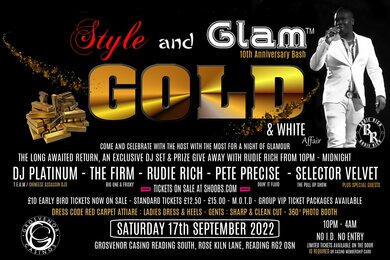 Style and GLAM™ 'GOLD' The 10th Anniversary Gold & White Affair
