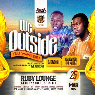 Ruby Lounge -  We are Outside Friday