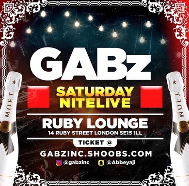 Ruby Lounge -  Gabz Saturday Live