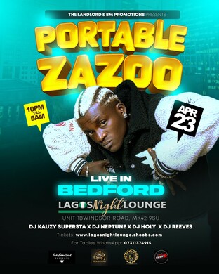 PORTABLE ZAZOO- Live In Bedford (UK TOUR)