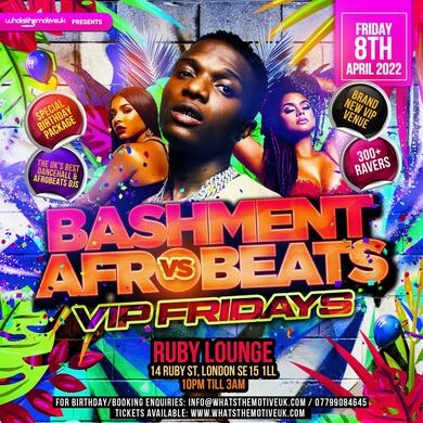 Ruby Lounge -  Afrobeats Vs Bashment
