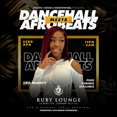 CEO SHANNY HOST DANCEHALL MEETS AFROBEATS  