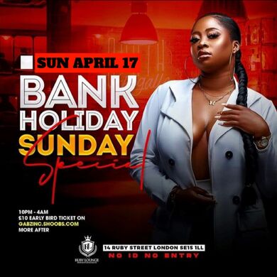 Ruby Lounge Sundays -  Easter Sunday Party