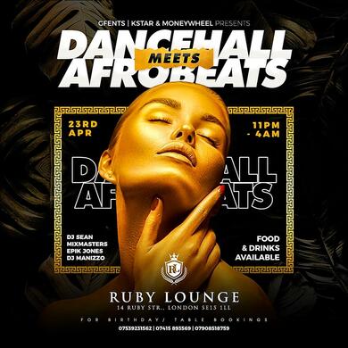 Ruby Lounge -  Dancehall Meets Afrobeats