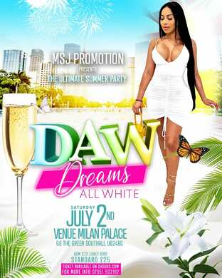 DREAMS ALL WHITE  D.A.W