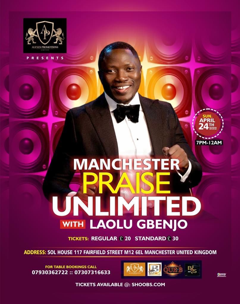 Manchester Unlimited Praise With Laolu Gbenjo 