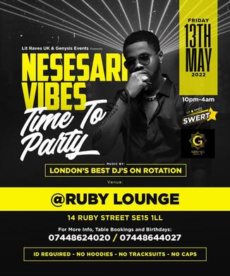Ruby Lounge -   Necessary Vibes - Time To Party