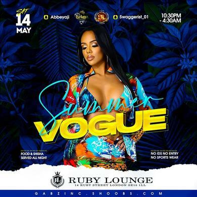 Ruby Lounge -  SUMMER VOGUE PARTY