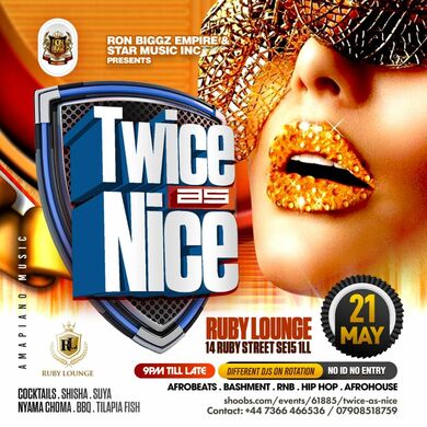 Ruby Lounge -  Twice As Nice