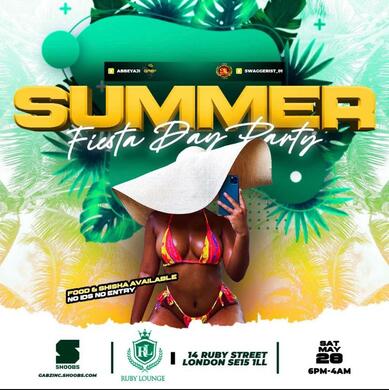 Ruby Lounge -  Summer Fiesta Day Party - Onto Night Party