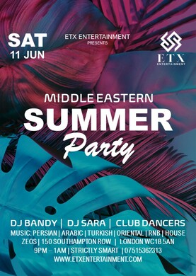 Middle Eastern Summer Party