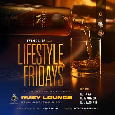 Ruby Lounge -  Lifestyle Fridays