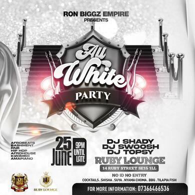 Ruby Lounge -  All White Party
