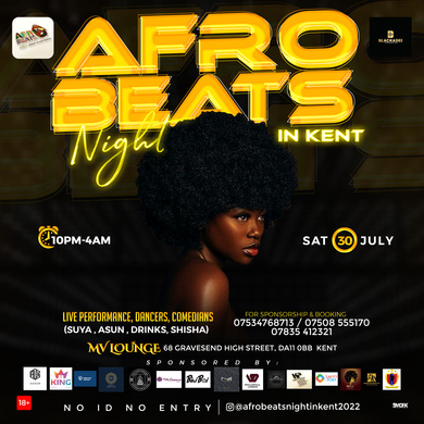 Afrobeats Night in kent