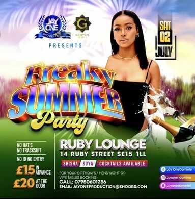 Ruby Lounge -  Freaky Summer Party
