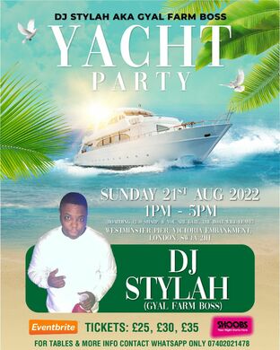 DJ STYLAH YACHT PARTY