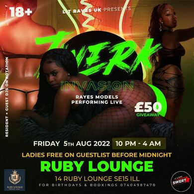 Ruby Lounge -  TWERK INVASION Friday