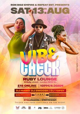 Ruby Lounge - VIBE CHECK Saturdays