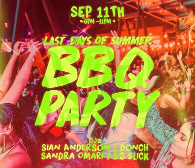☆ Last Days of Summer BBQ Party w. Sian Anderson (BBC 1Xtra) ☆ 