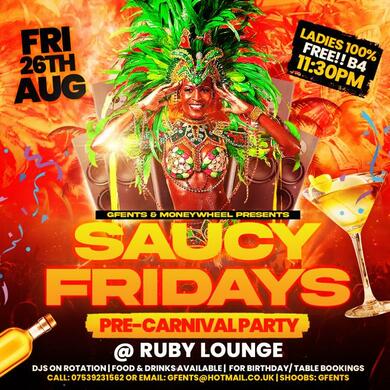 Ruby Lounge - Saucy Fridays