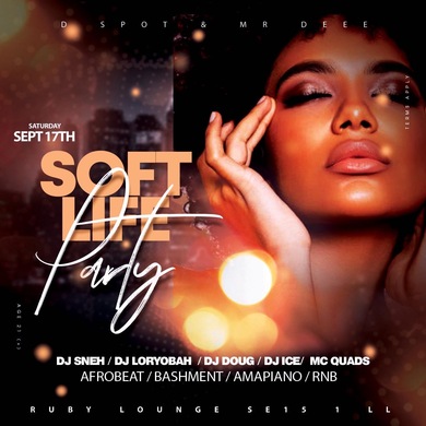 Soft Life @rubylounge September17th