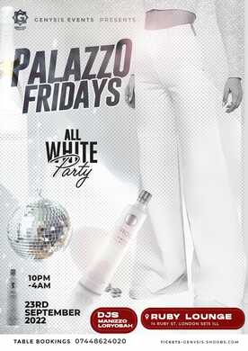 Ruby Lounge - Palazo Fridays