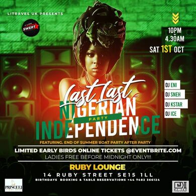 Ruby Lounge - Nigerian Independence Party