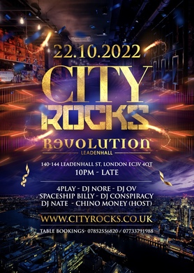CITY ROCKS - LONDON CITY PARTY 