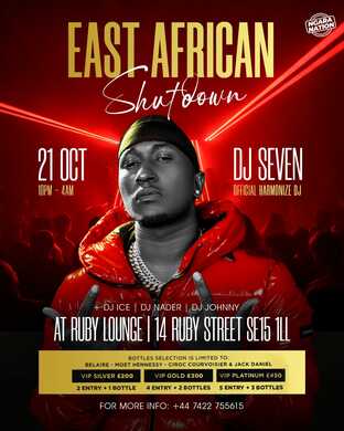 Ruby Lounge - East African Vibes and ICE Box Friday
