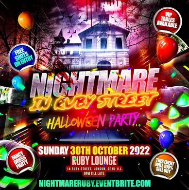 Ruby Lounge Sundays -  Halloween Party