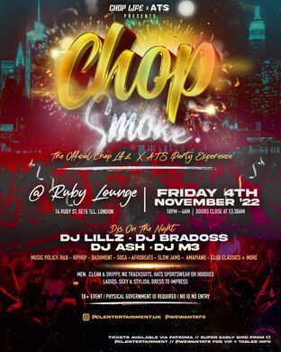 Ruby Lounge - Chop Life Party Experience