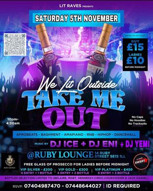 Ruby Lounge - We Lit Outtside - Take Me Out