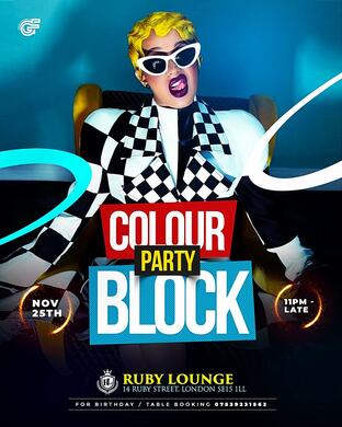 Ruby Lounge - Colour Party Block