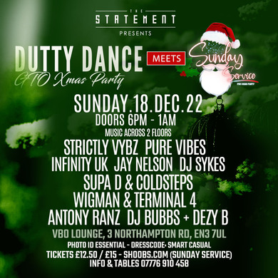 Sunday Service at Dutty Dance 