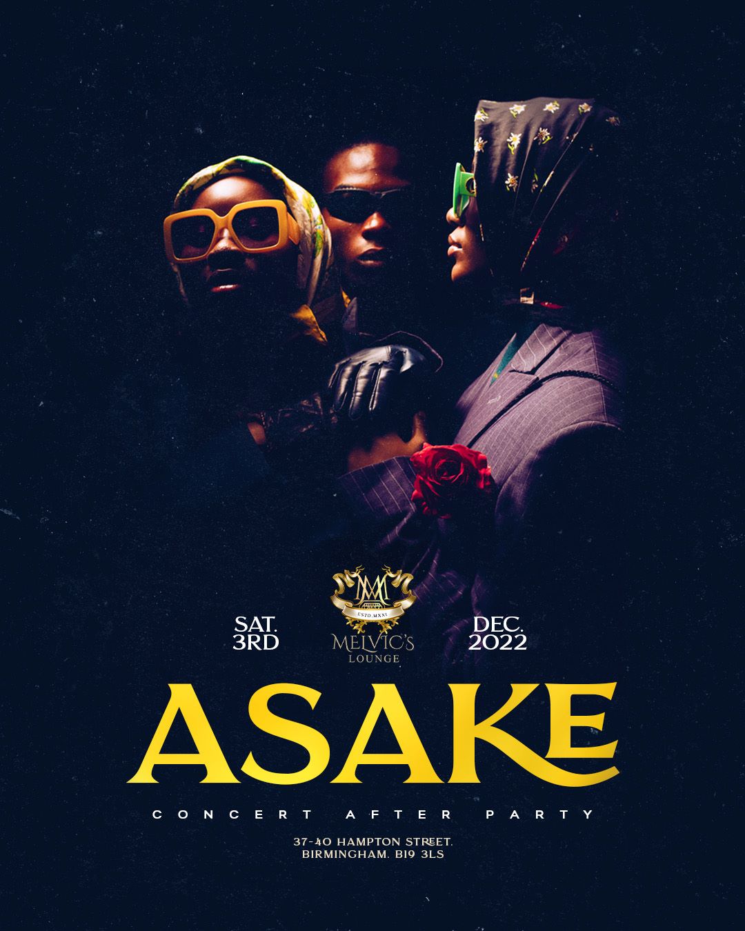ASAKE BIRMINGHAM CONCERT AFTER PARTY
