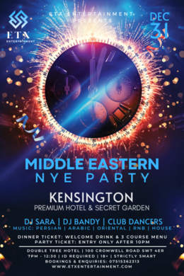 Exclusive Middle Eastern NYE Party - Kensington