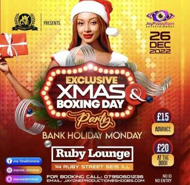 Ruby Lounge - Boxing Day Party