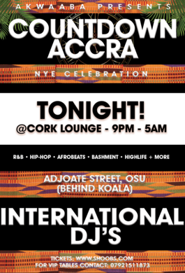 COUNTDOWN ACCRA- ( NYE CELEBRATION)