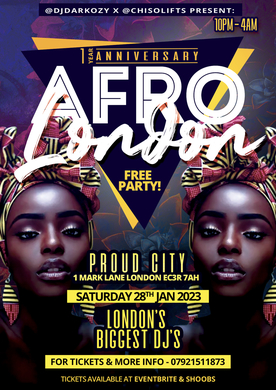AFRO LONDON (FREE PARTY!) 