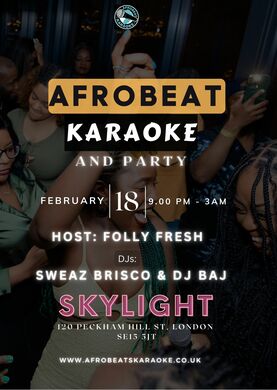 Afrobeat Karaoke & After Party